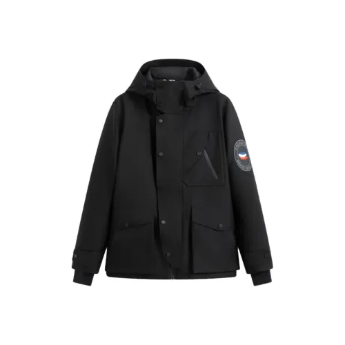 TREK TRAVEL Пуховик Мужской Черный