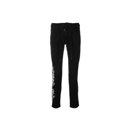 Off Белый SS20 Черный мужской Джинсы