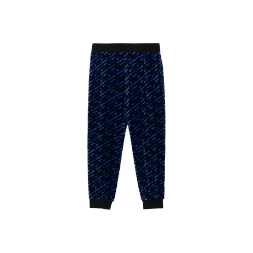 VERSACE Blue Men's Knitted Training Pants VERSACE Синий Мужские Вязаные Спортивные Штаны