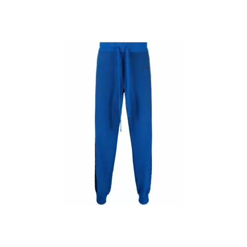 VERSACE Blue Men's Knitted Training Pants VERSACE Синий Мужские Вязаные Спортивные Штаны
