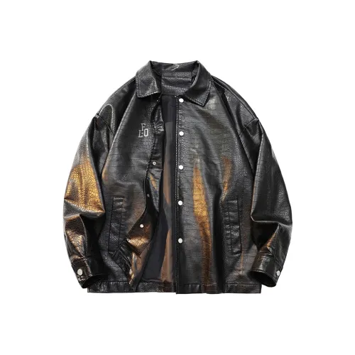 FLOAT Кожа Куртка Унисекс Черный