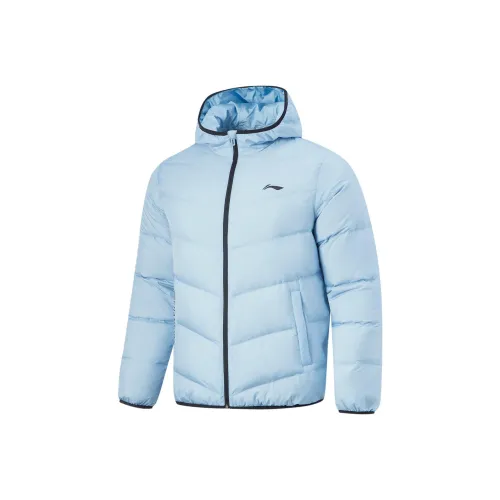 LINING Table Tennis Series Пуховик Унисекс Мягкий Матовый Синий