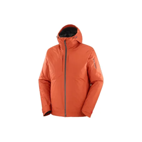 SALOMON Пуховик Мужской Оранжевый
