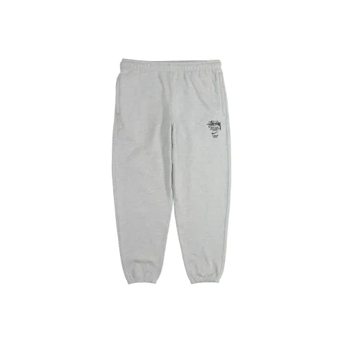 Stussy Вязаные Спортивные Штаны Азиатская Версия Унисекс Серый