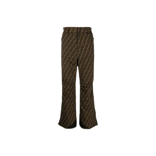 FENDI Brown Men's Casual Pants FENDI Коричневые Мужские Повседневные Брюки