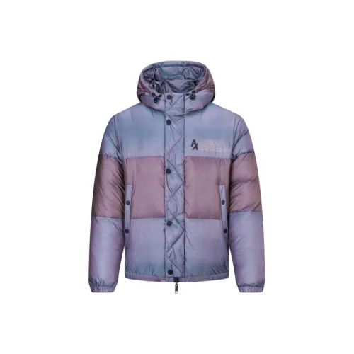 ARMANI EXCHANGEAE Хлопковый пуховик Мужской Серый Фиолетовый