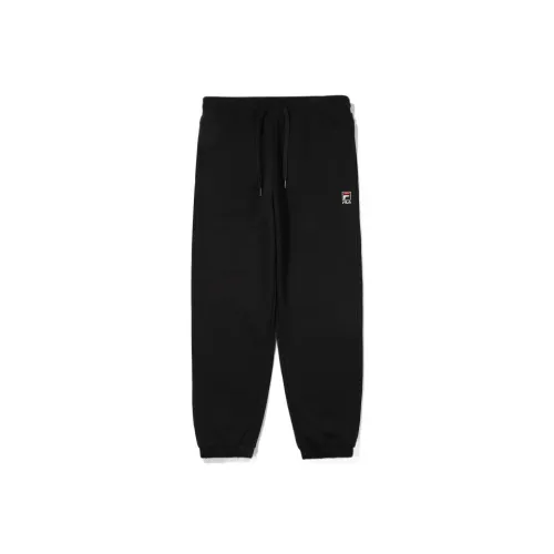 FILA Черные Унисекс Вязаные Тренировочные Брюки