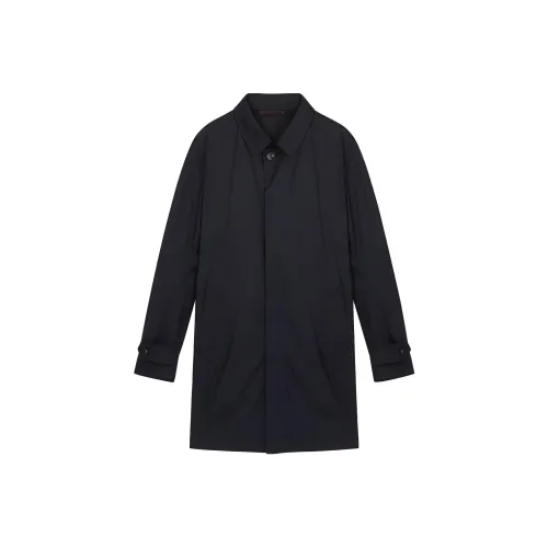 Ermenegildo Zegna Темно-синий Мужской Тренч