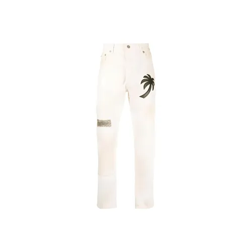 PALM ANGELS Белый Мужской Джинсы
