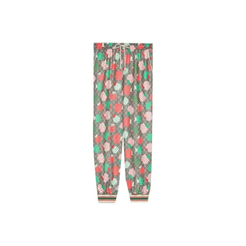 GUCCI Вязаные тренировочные штаны мужские бежево-коричневые