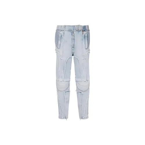 BALMAIN Светло-синие мужские джинсы
