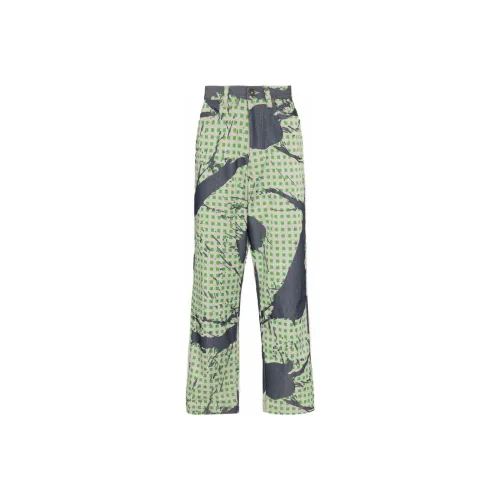 Homme Plissé Issey Miyake FW22 Джинсы Мужские Светло-Зеленые