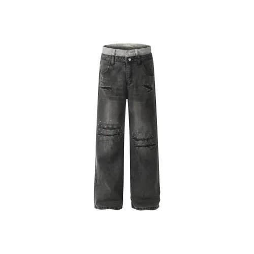 BLACK AT SS25 Коллекция Джинсы Унисекс