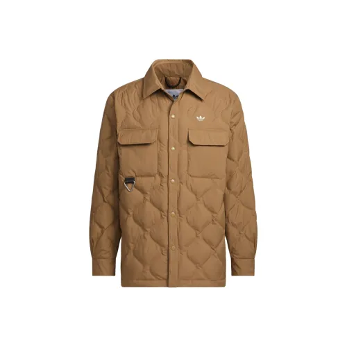 Adidas Originals FW24 Down Jacket Men Sand Brown