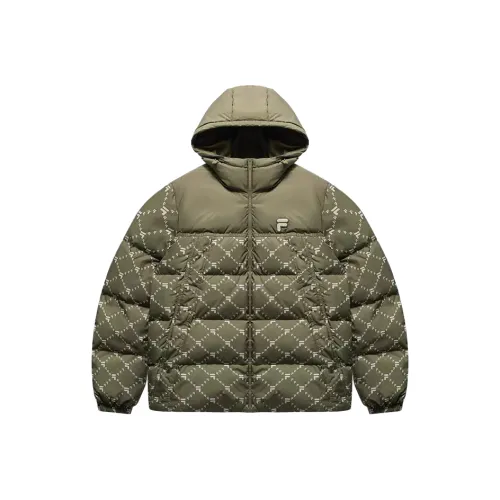 FILA FUSION Пуховик Унисекс Бабочка Зеленый