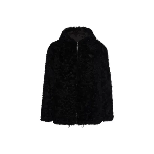 PRADA Мужские черные кожаные куртки