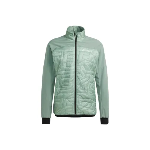 adidas Terrex XPERIOR Varilite Hybrid PrimaLoft Куртка Куртки Пальто Мужской Серебристо-зеленый