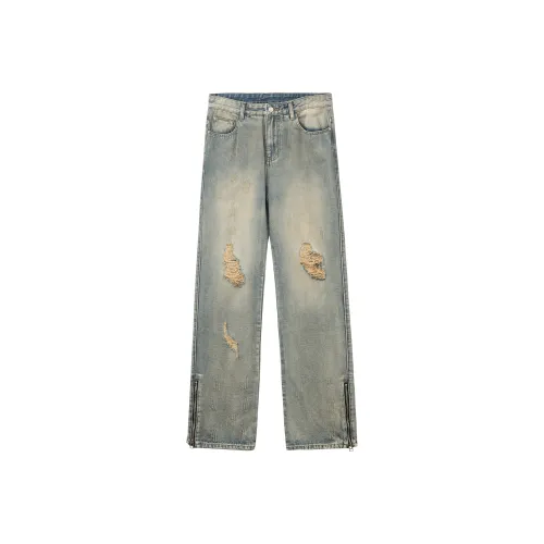 ICONS Lab Промытый синий Унисекс Джинсы