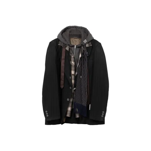 Maison Mihara Yasuhiro SS25 Куртки и Пальто Мужской Черный