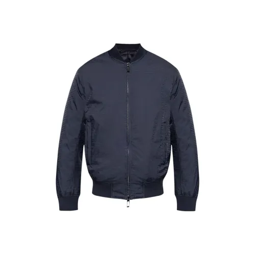 EMPORIO ARMANI SS25 Куртки и Пальто Мужской Морской Синий