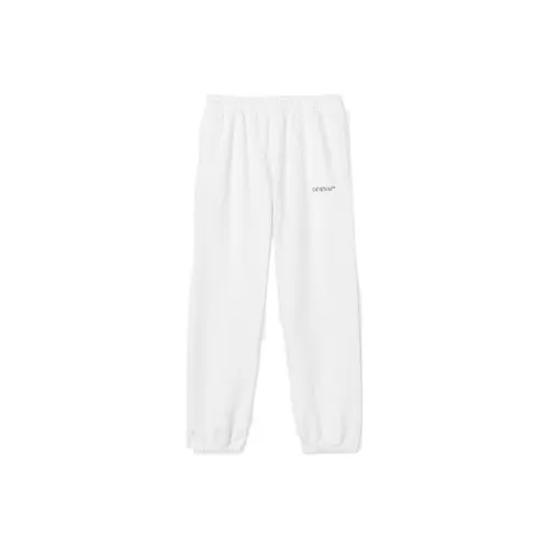 Off Белый Мужской Вязаные Спортивные Штаны