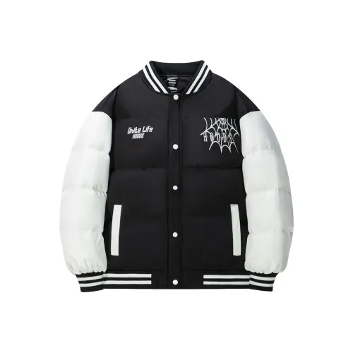 Unite Life HOODS Хлопковый пуховик унисекс черного цвета