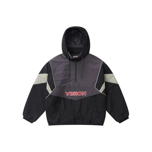 Vision Street Wear Хлопковый пуховик унисекс черного цвета