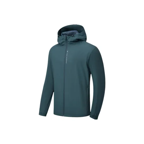 QIAODAN Тренчкот Мужской Цвет пихтового дерева Зеленый