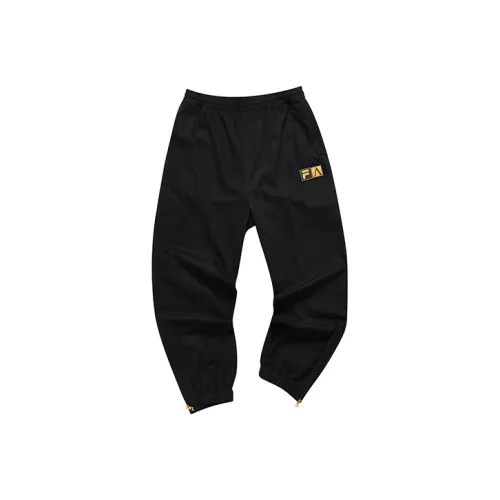 FILA FUSION X Aries Вязаные Спортивные Штаны Унисекс Темно-Черный