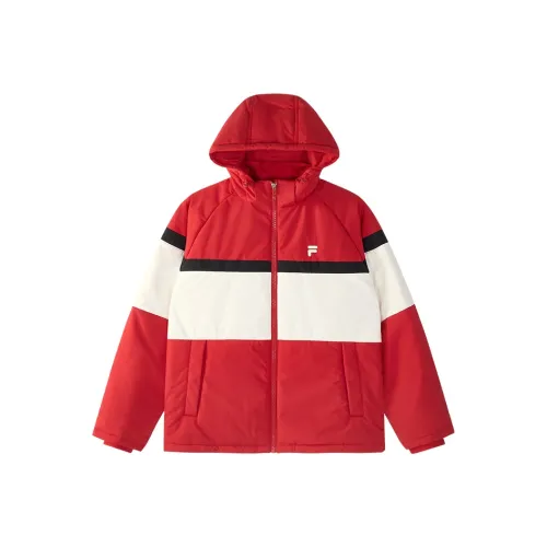 FILA FUSION Хлопковый пуховик Унисекс Гранат Красный