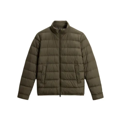WOOLRICH Зеленый Мужской Пуховик