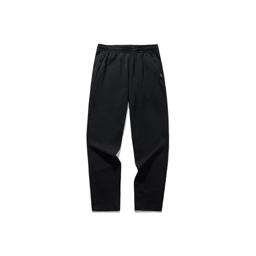 ANTA Basketball Collection Черные Мужские Вязаные Тренировочные Штаны