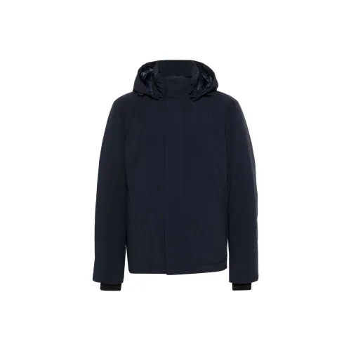 WOOLRICH Темно-синий Синий Мужской Пуховик