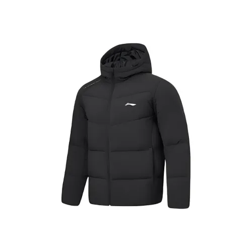 Fitness Series Мужская пуховая куртка черного цвета