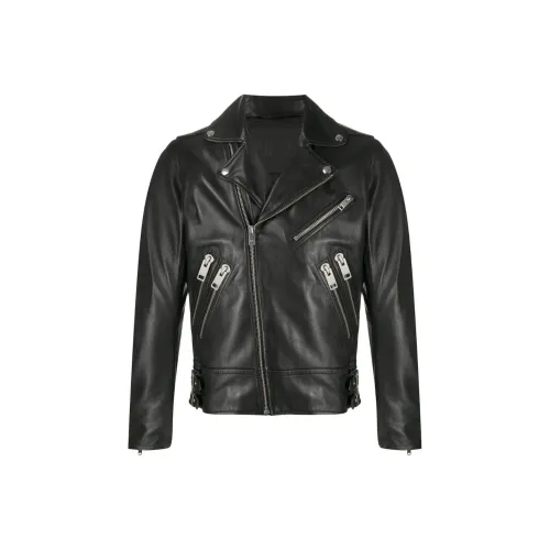 DIESEL Черные Мужские Кожаные Куртки