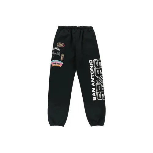 Mitchell Ness Черные Мужские Вязаные Тренировочные Штаны