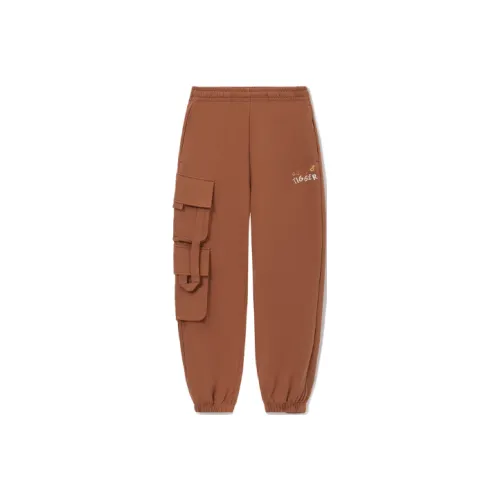 LiNing x Disney Вязаные тренировочные брюки мужские Bombay коричневые