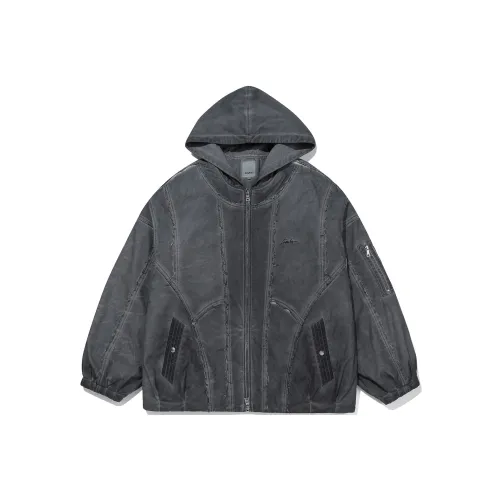 Guuka Хлопковый пуховик унисекс темно-серый