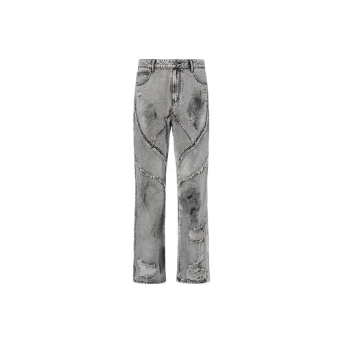 ROCAWEAR Светло-серые Унисекс Джинсы