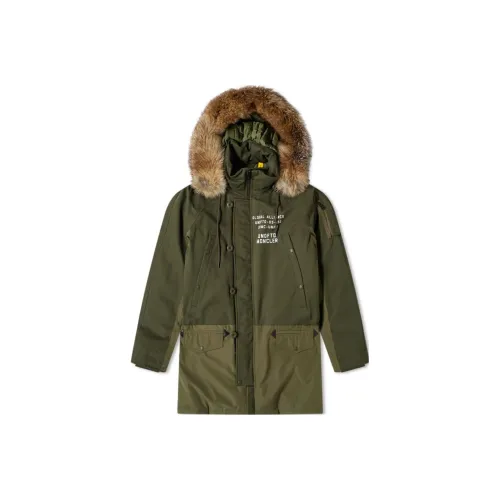 Moncler x UNDEFEATED PARKA Пальто Мужское Армейский зеленый