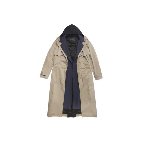 Balenciaga SS23 Тренчкот Свободный крой Мужской Бежевый
