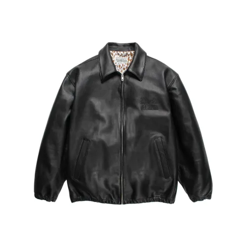 WACKO MARIA Кожа Куртка Унисекс Черный