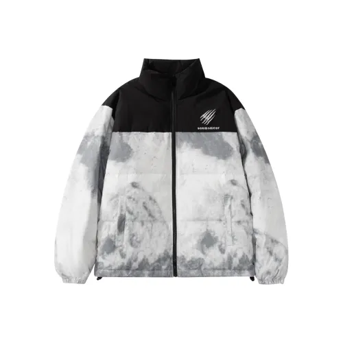 Suamoment Пуховик Зимний Белый Утолщенный Утиный Пух Casual Loose Форма Куртка Унисекс