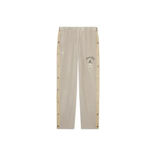 Джордан Вязаные Тренировочные Брюки Мужские Овсяные