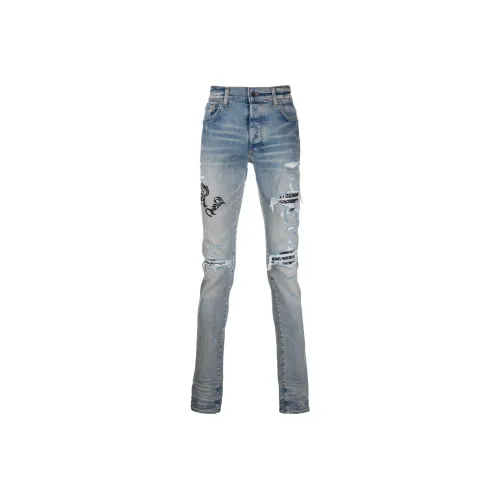 AMIRI Men's Blue Jeans AMIRI Мужские синие джинсы