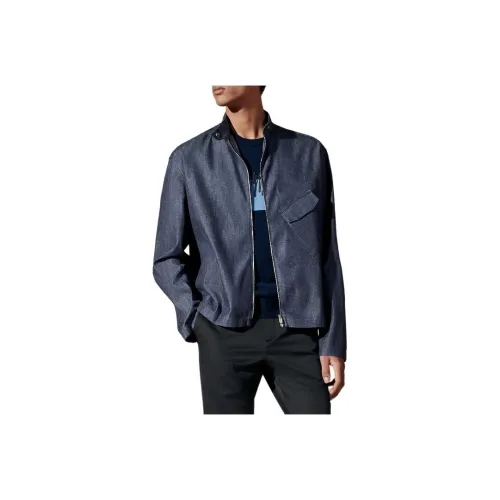 HERMES SS24 Куртки и Пальто Мужской Индиго