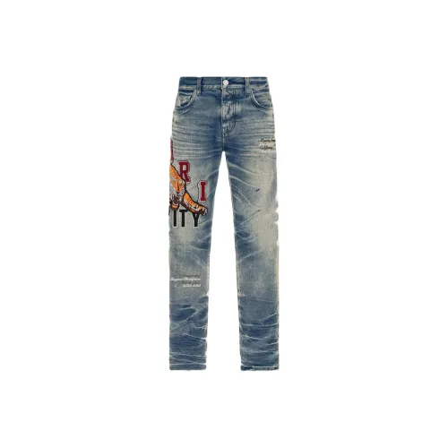 AMIRI Men's Blue Jeans AMIRI Мужские синие джинсы