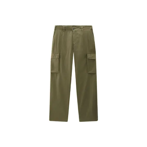 WOOLRICH SS24 Карго Брюки Мужские Оливково-Зеленые