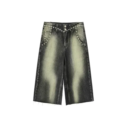 CONP Серый белый Унисекс Джинсы