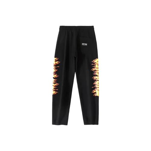Thrasher Штаны с манжетами Тренировочные штаны Унисекс Черный
